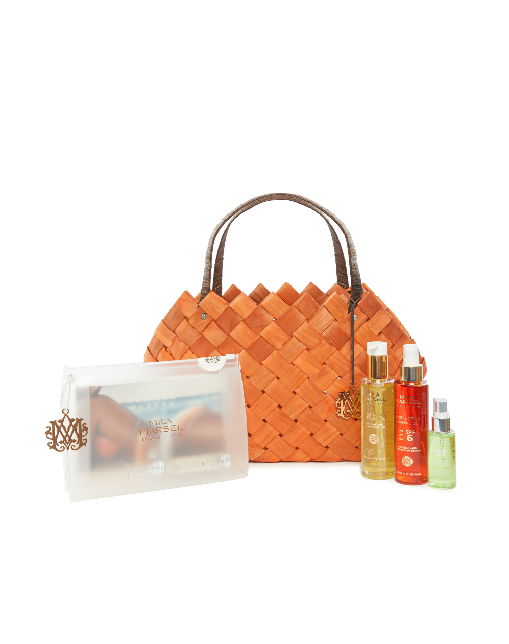 Летний beauty-бокс в стильной корзинке, фото