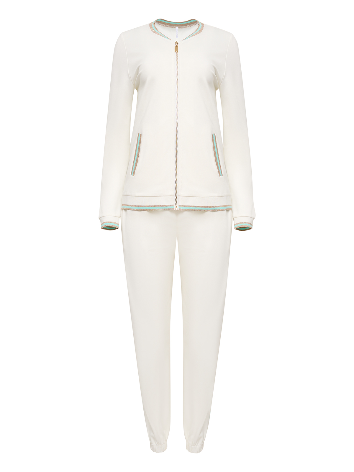 Костюм бомбер с брюками Бирюза, фото 1